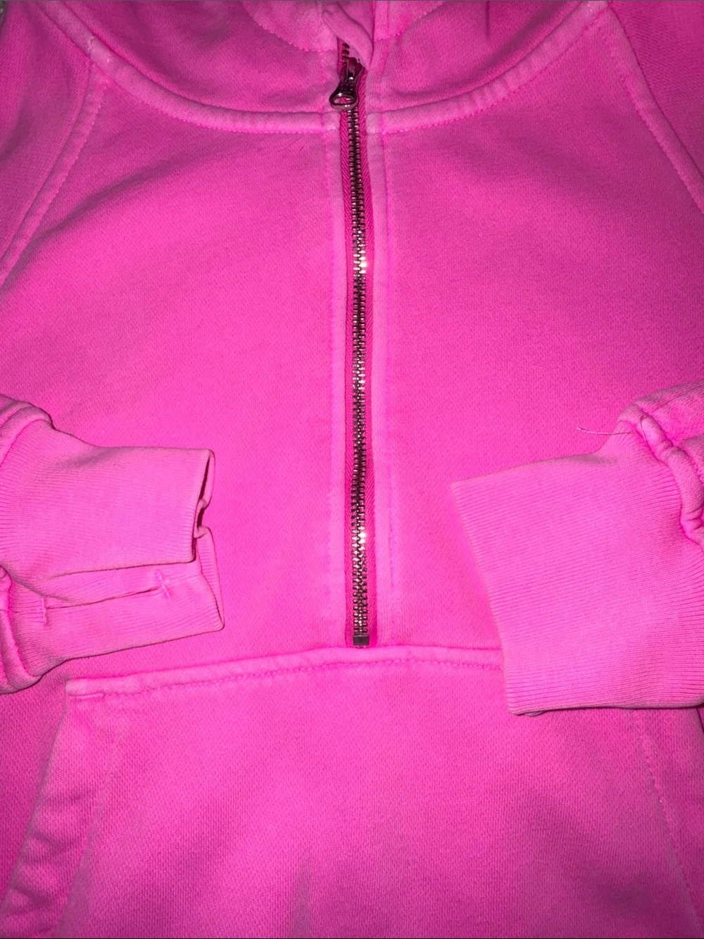 GAP Kids Bright Pink Hooded Half-Zip Pullover